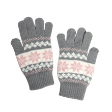 Wholesale Acrylic Polyester Elastane Winter Gloves Warm Fashion Gloves